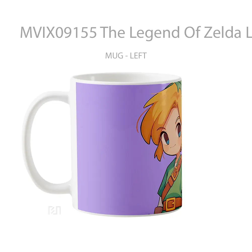 Mug The Legend Of Zelda Link Cute Purple Hadiah Lucu dan Menarik - All-side / Desain