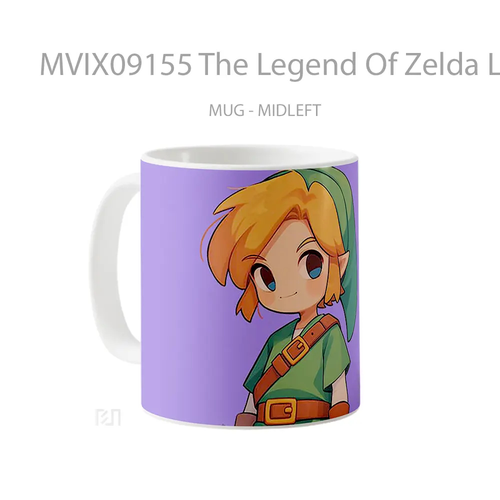 Mug The Legend Of Zelda Link Cute Purple Hadiah Lucu dan Menarik - All-side / Desain