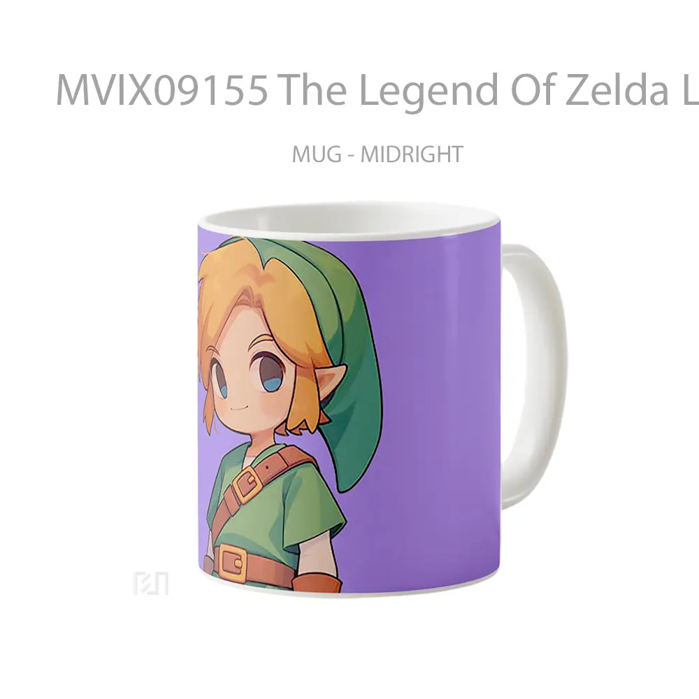 Mug The Legend Of Zelda Link Cute Purple Hadiah Lucu dan Menarik - All-side / Desain