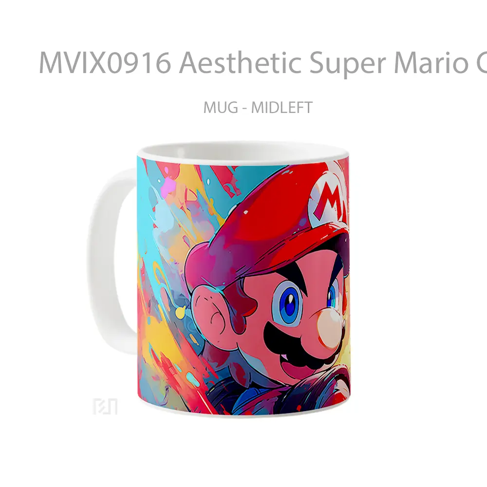 Mug Aesthetic Super Mario Colorful Hadiah Lucu dan Menarik - All-side / Desain
