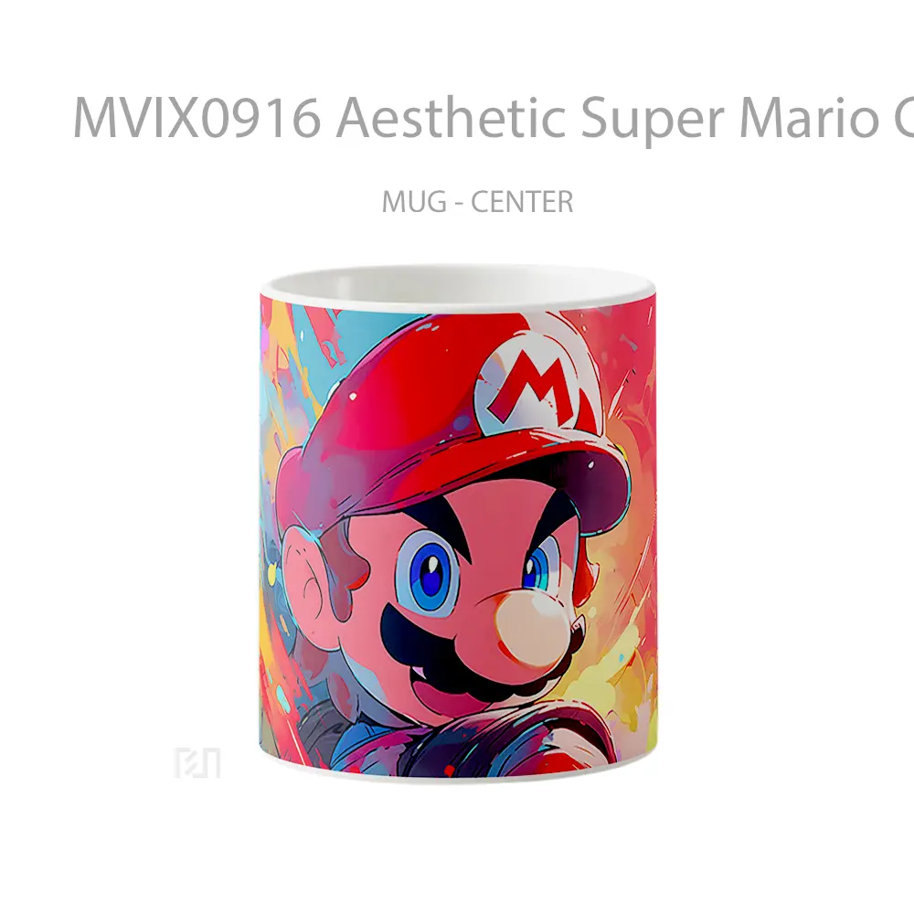 Mug Aesthetic Super Mario Colorful Hadiah Lucu dan Menarik