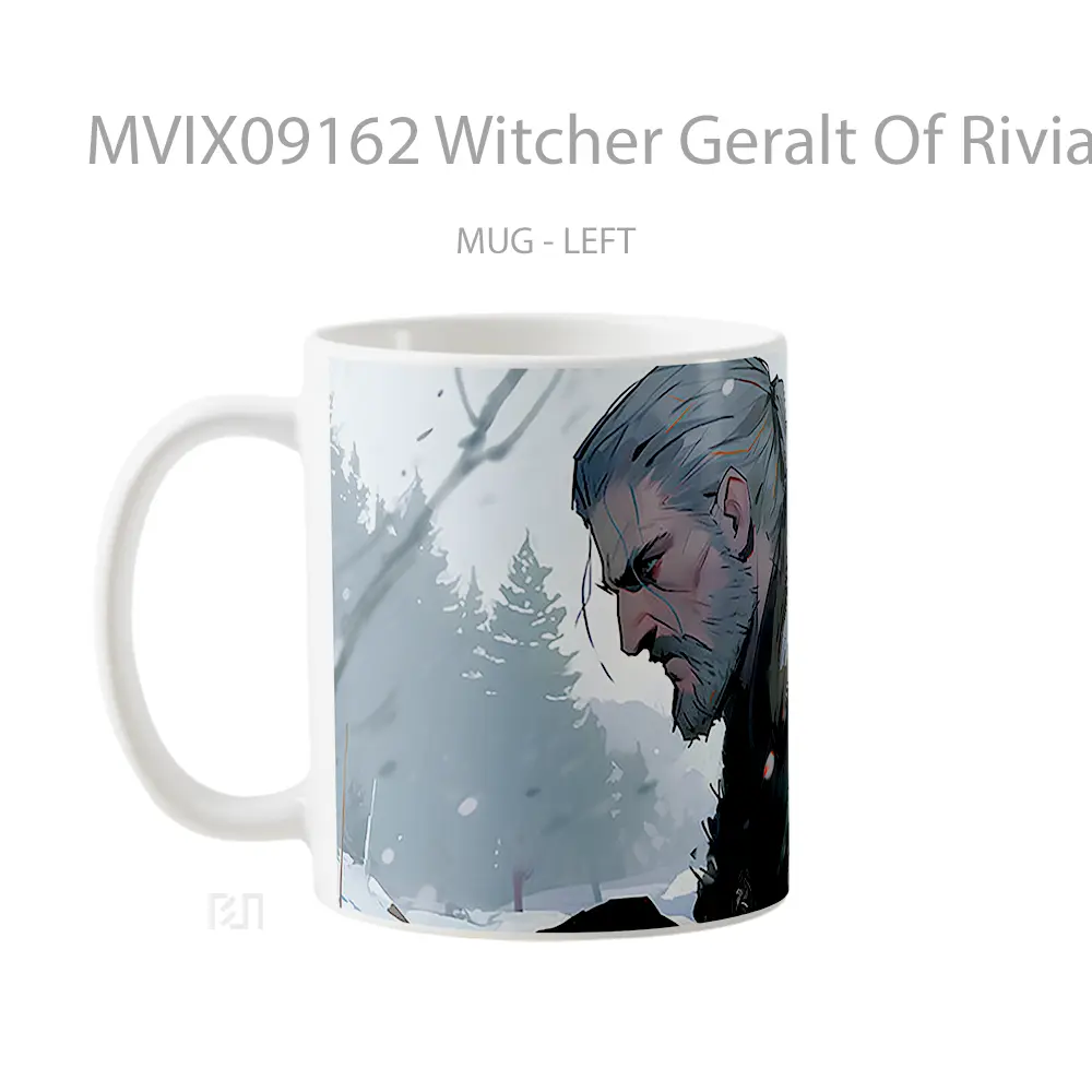 Mug Witcher Geralt Of Rivia Winter Mug Aesthetic Koleksi Spesial - All-side / Desain