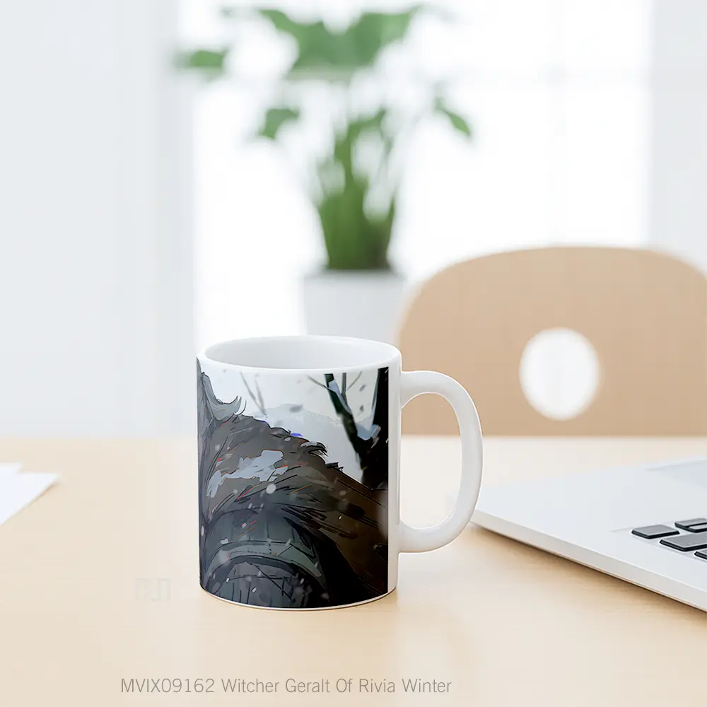 Mug Witcher Geralt Of Rivia Winter Mug Aesthetic Koleksi Spesial - All-side / Desain