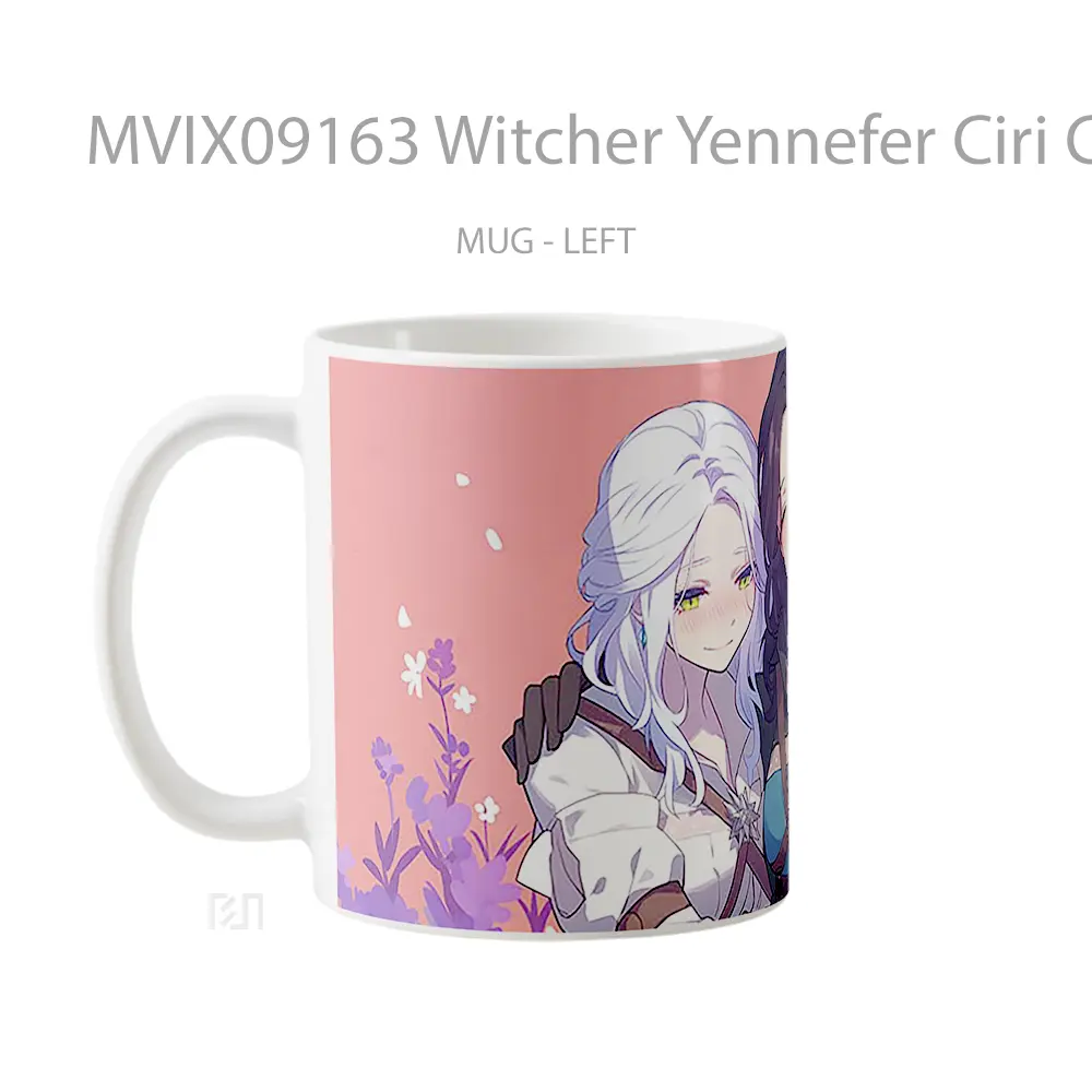 Mug Witcher Yennefer Ciri Cute Mug Aesthetic Koleksi Spesial - All-side / Desain
