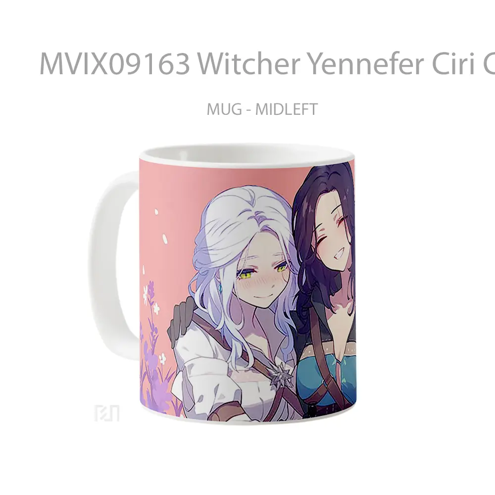 Mug Witcher Yennefer Ciri Cute Mug Aesthetic Koleksi Spesial - All-side / Desain
