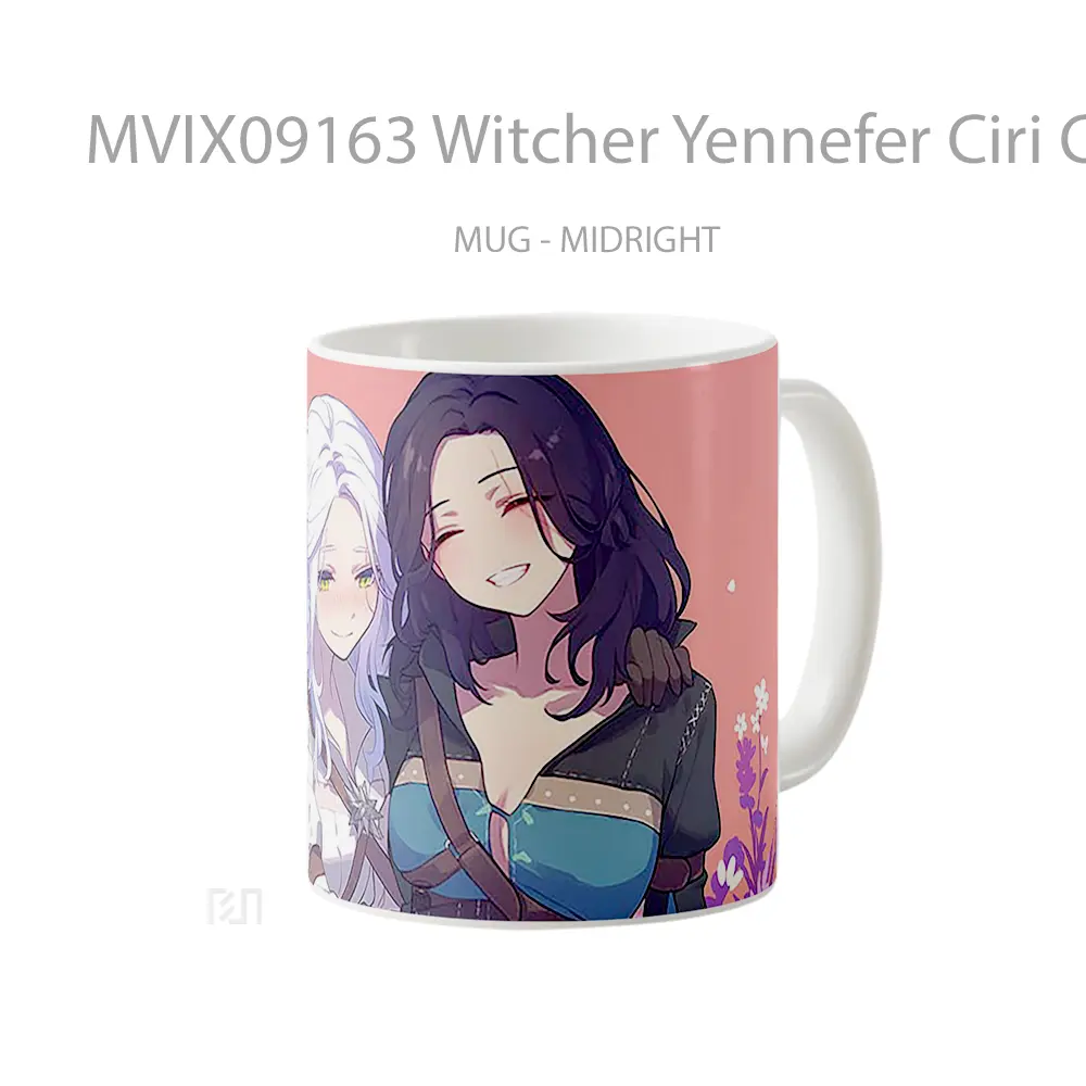 Mug Witcher Yennefer Ciri Cute Mug Aesthetic Koleksi Spesial - All-side / Desain