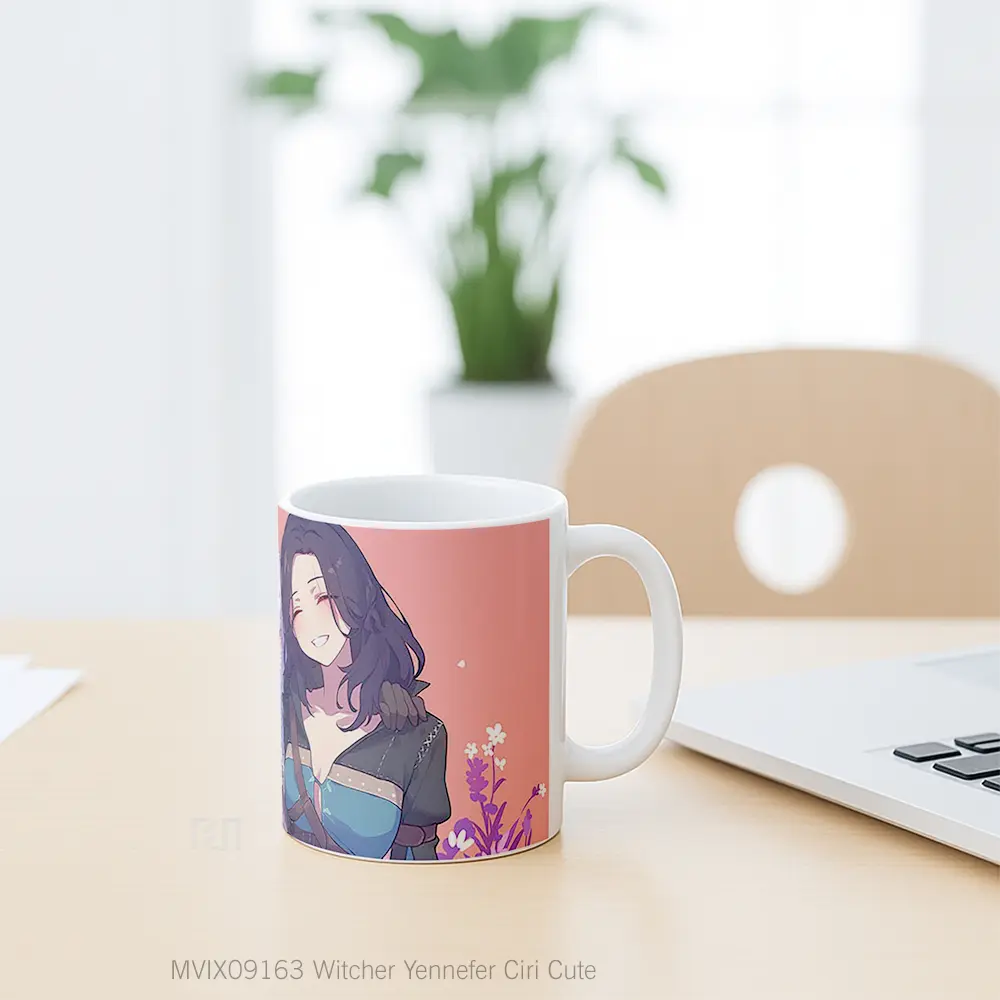 Mug Witcher Yennefer Ciri Cute Mug Aesthetic Koleksi Spesial - All-side / Desain