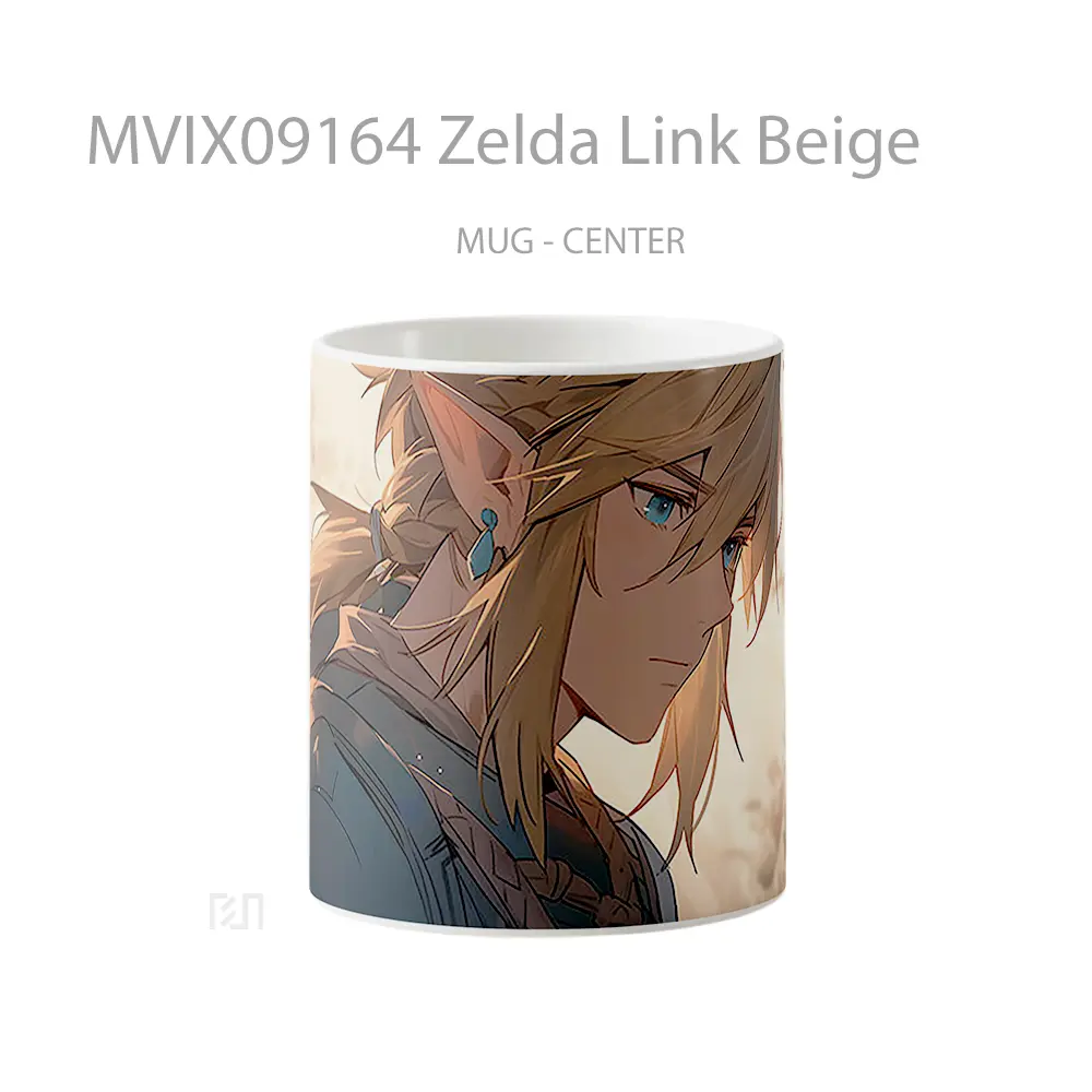 Mug Zelda Link Beige Mug Aesthetic Koleksi Spesial