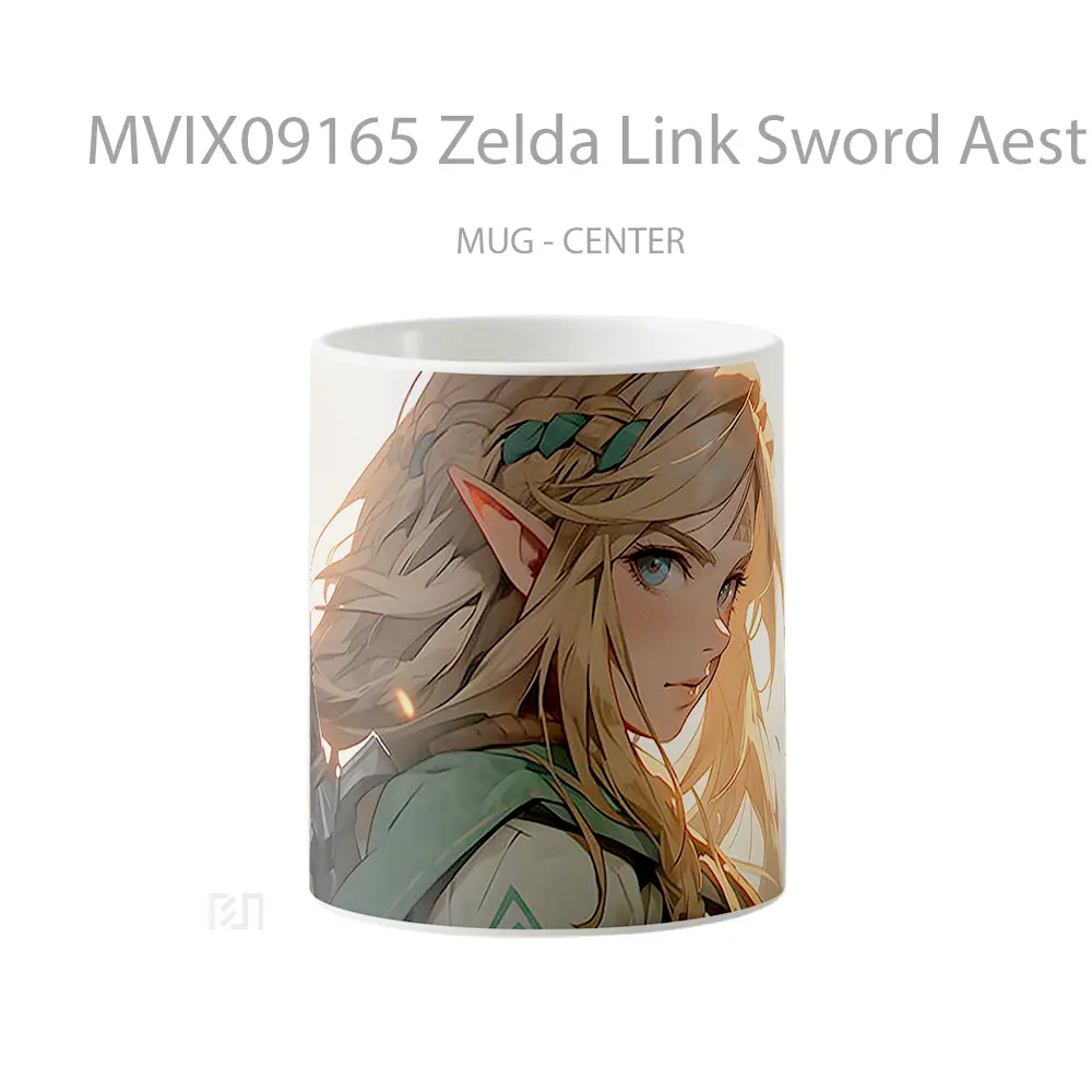Mug Zelda Link Sword Aesthetic Hadiah Lucu dan Menarik