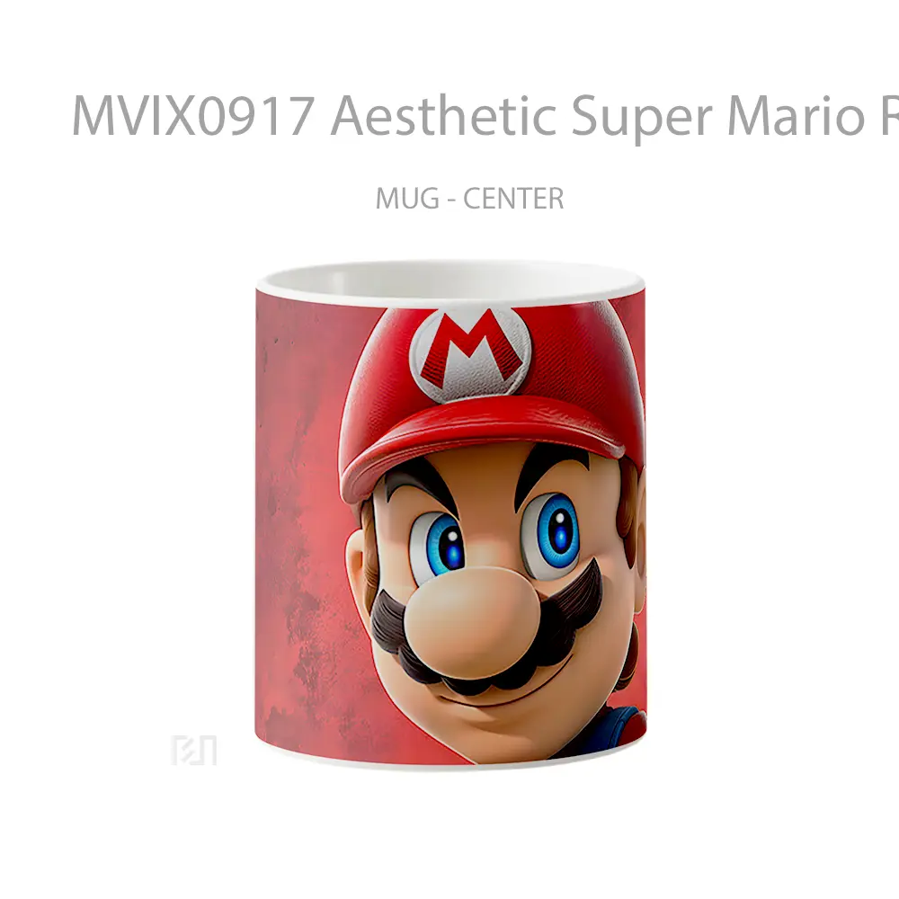 Mug Aesthetic Super Mario Red Koleksi Mug Limited Edition