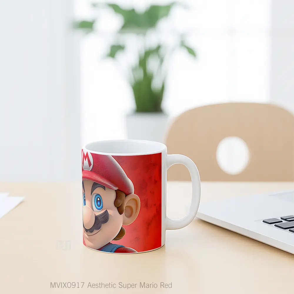 Mug Aesthetic Super Mario Red Koleksi Mug Limited Edition - All-side / Desain