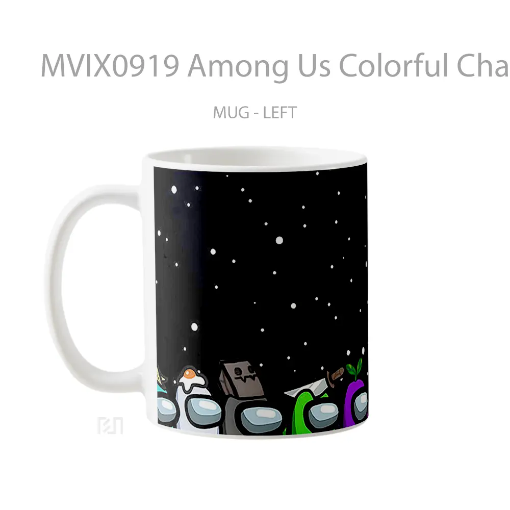 Mug Among Us Colorful Characters Koleksi Mug Limited Edition - All-side / Desain