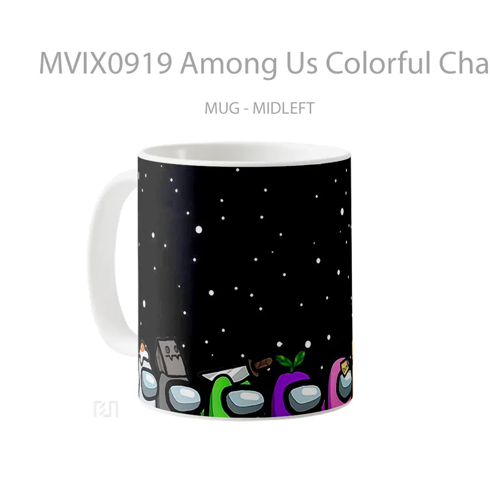 Mug Among Us Colorful Characters Koleksi Mug Limited Edition - All-side / Desain