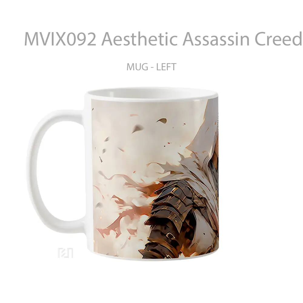 Mug Aesthetic Assassin Creed Mug Aesthetic Koleksi Spesial - All-side / Desain