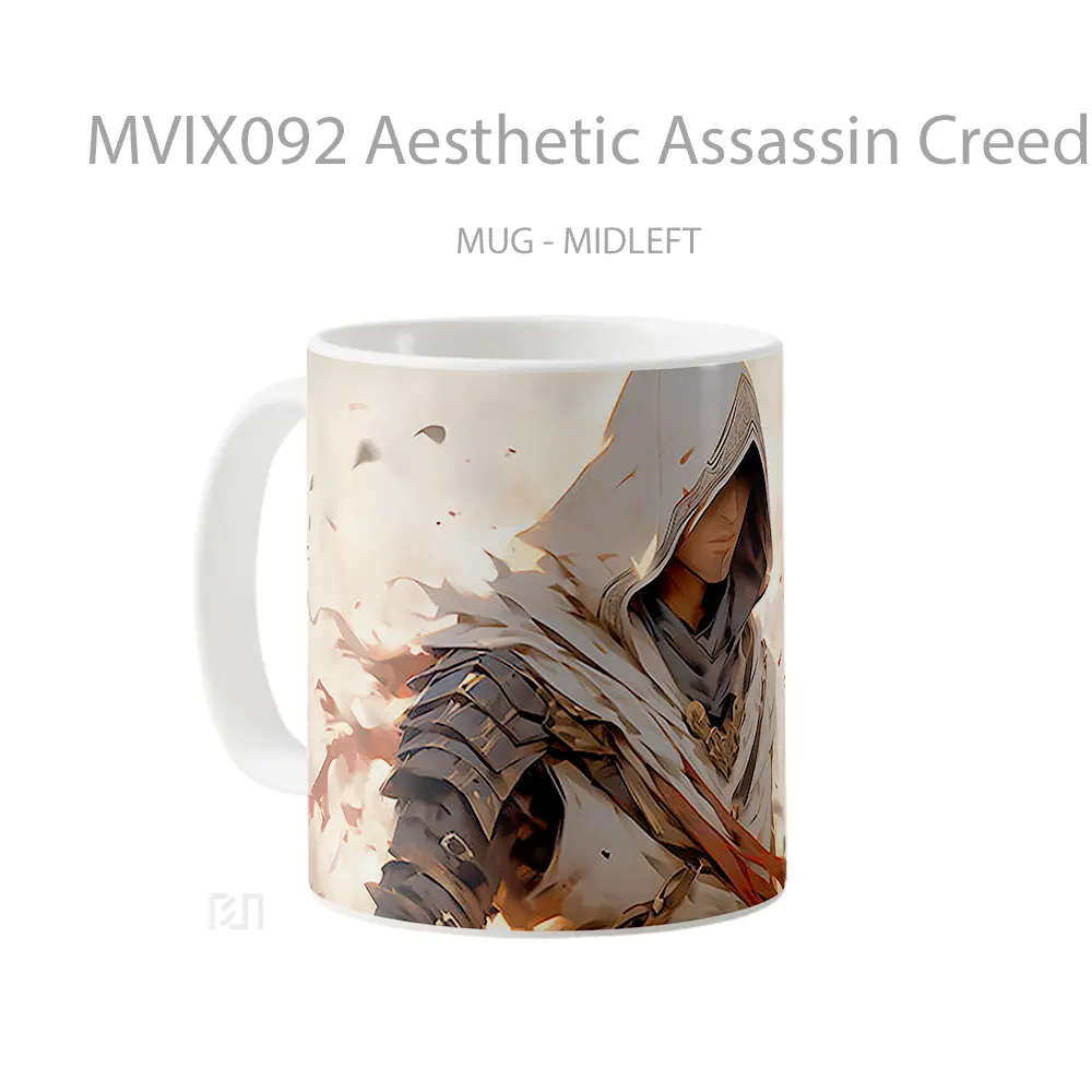 Mug Aesthetic Assassin Creed Mug Aesthetic Koleksi Spesial - All-side / Desain