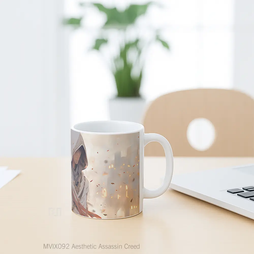 Mug Aesthetic Assassin Creed Mug Aesthetic Koleksi Spesial - All-side / Desain