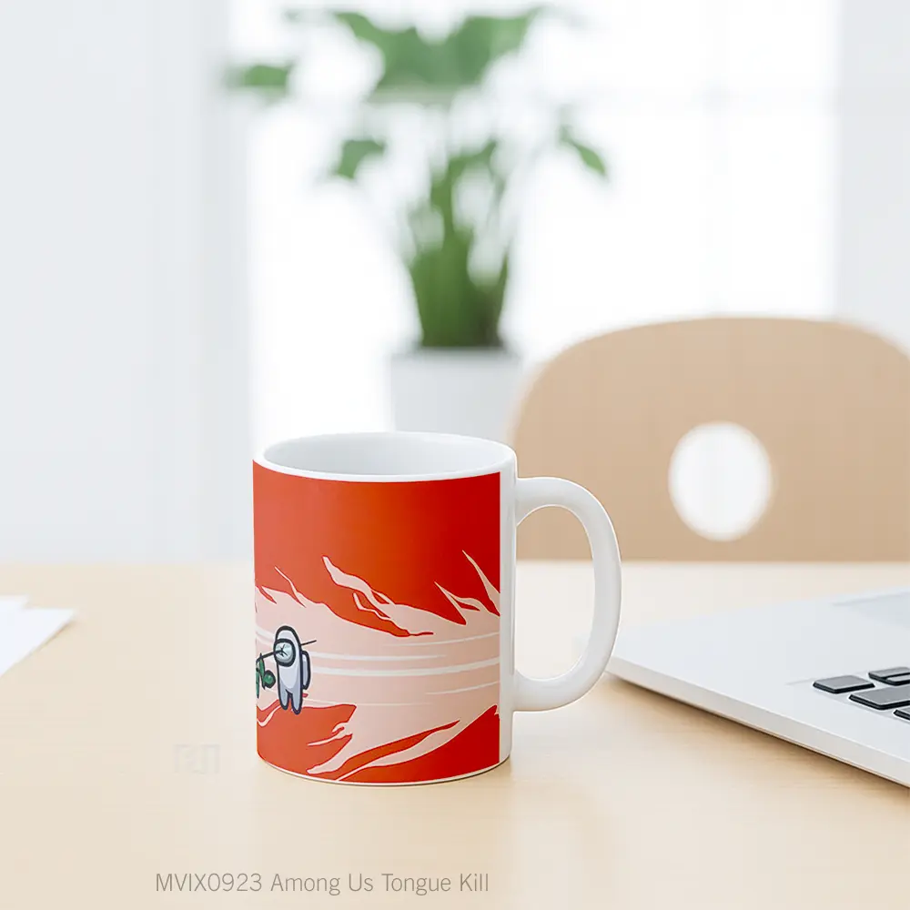 Mug Among Us Tongue Kill Hadiah Lucu dan Menarik - All-side / Desain