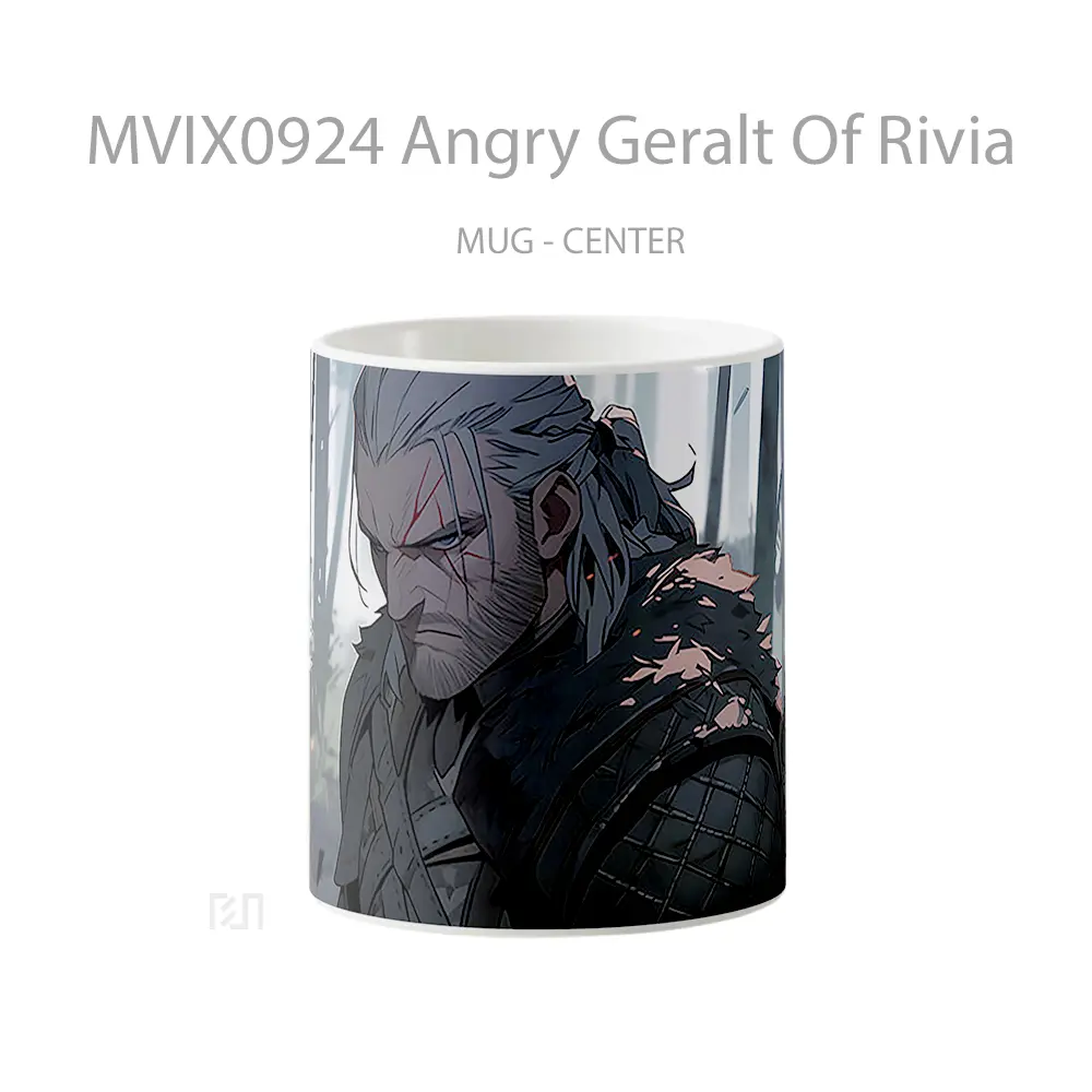 Mug Angry Geralt Of Rivia Hadiah Lucu dan Menarik