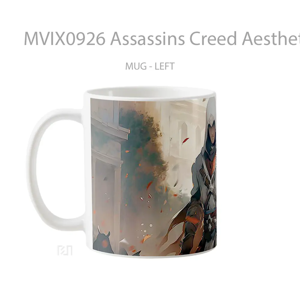 Mug Assassins Creed Aesthetic Hadiah Lucu dan Menarik - All-side / Desain