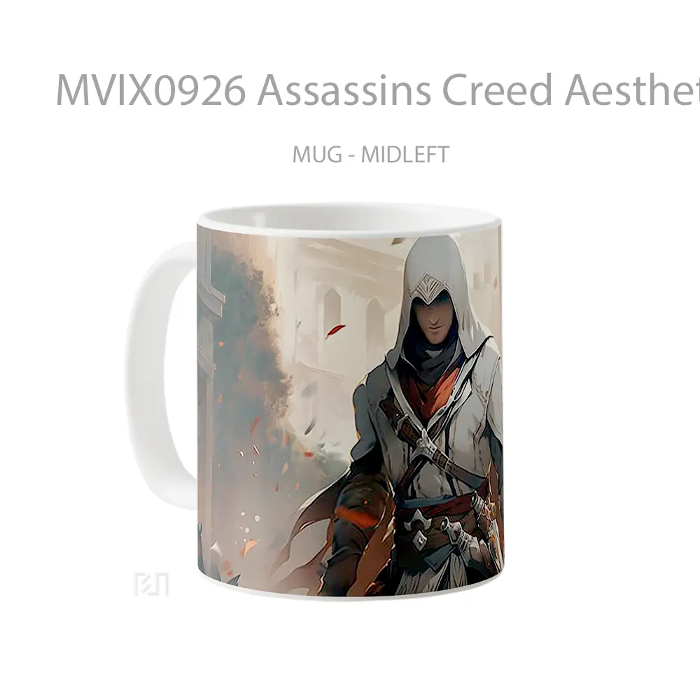 Mug Assassins Creed Aesthetic Hadiah Lucu dan Menarik - All-side / Desain