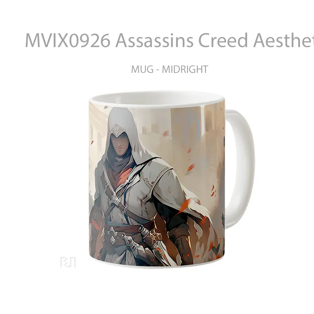 Mug Assassins Creed Aesthetic Hadiah Lucu dan Menarik - All-side / Desain