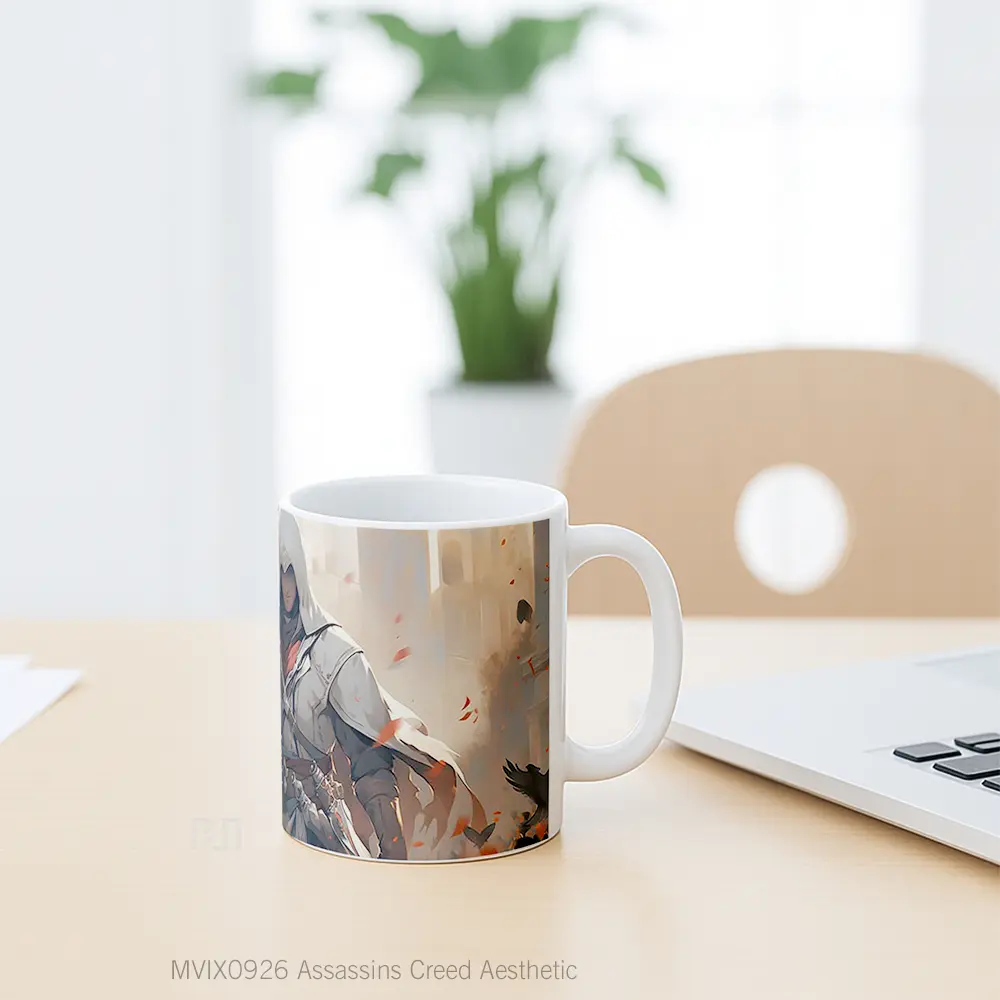 Mug Assassins Creed Aesthetic Hadiah Lucu dan Menarik - All-side / Desain