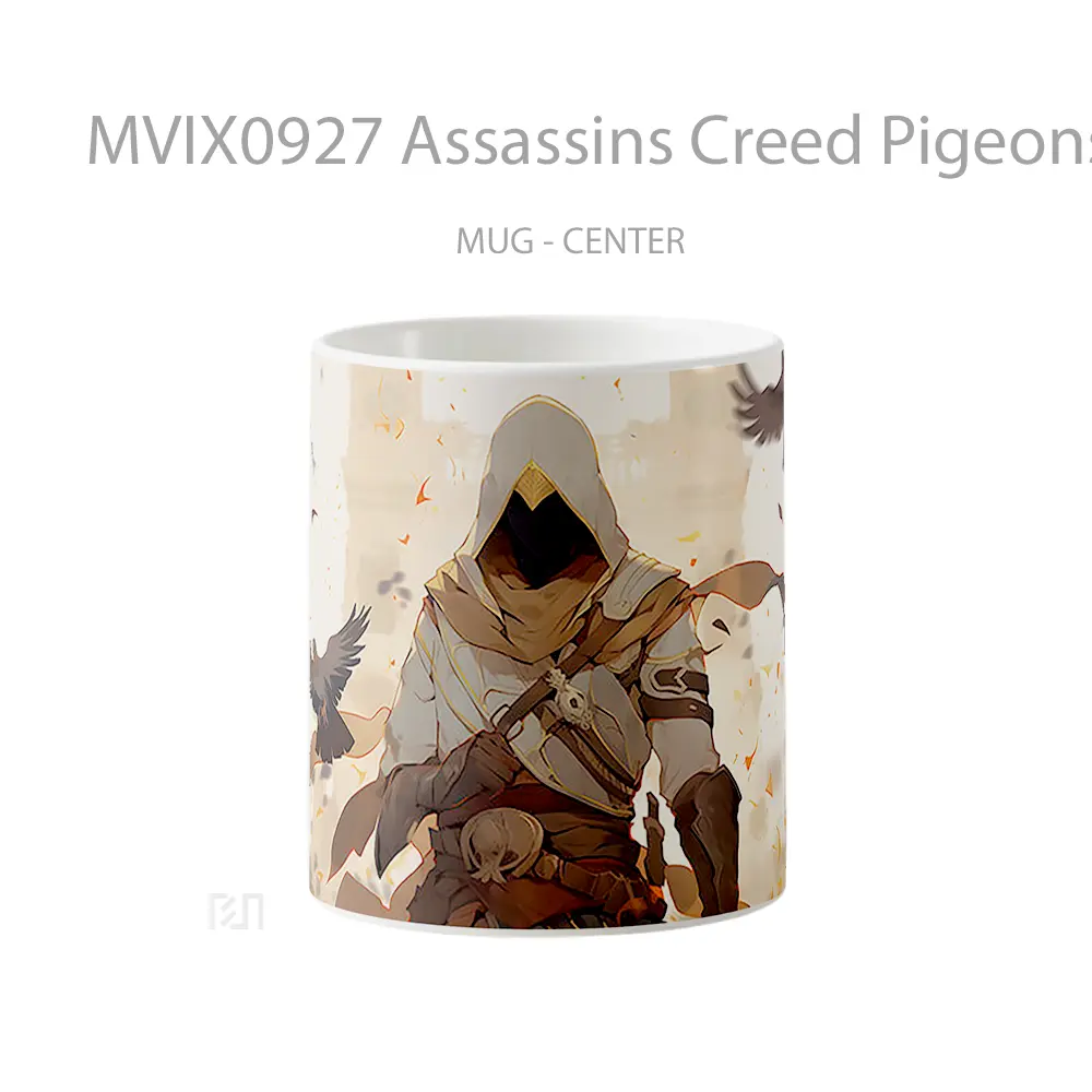 Mug Assassins Creed Pigeons Mug Aesthetic Koleksi Spesial