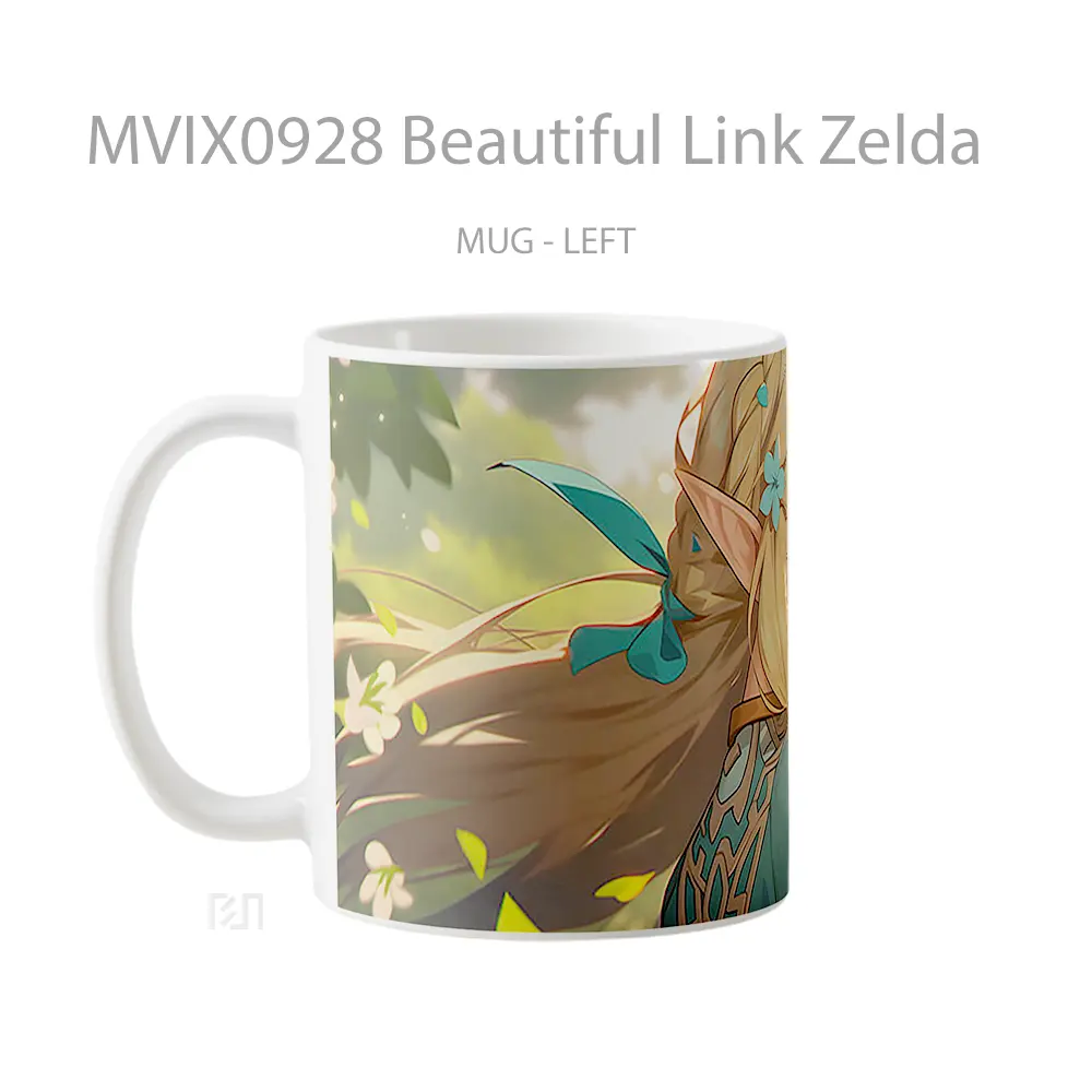 Mug Beautiful Link Zelda Gelas Keramik Desain Unik - All-side / Desain