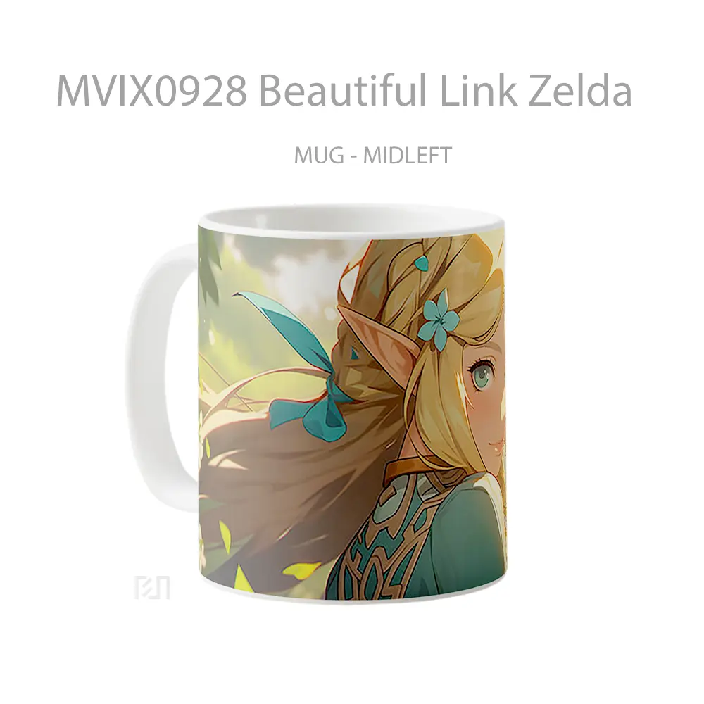 Mug Beautiful Link Zelda Gelas Keramik Desain Unik - All-side / Desain