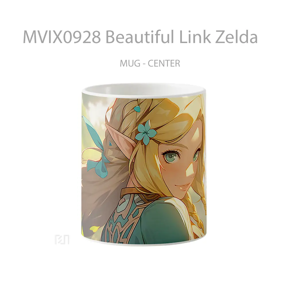 Mug Beautiful Link Zelda Gelas Keramik Desain Unik