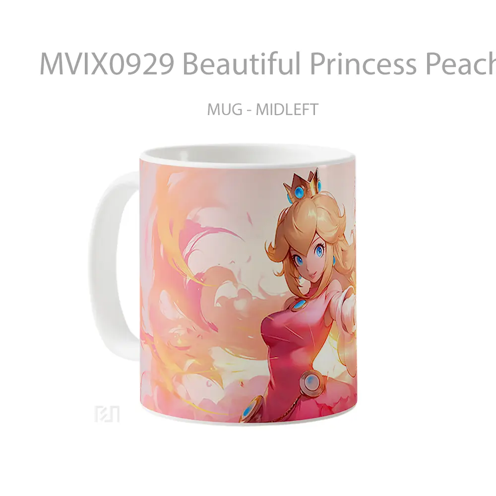 Mug Beautiful Princess Peach Koleksi Mug Limited Edition - All-side / Desain