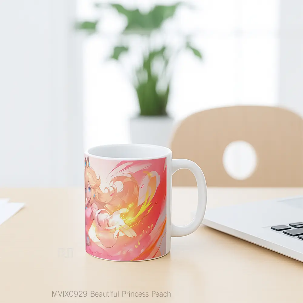 Mug Beautiful Princess Peach Koleksi Mug Limited Edition - All-side / Desain