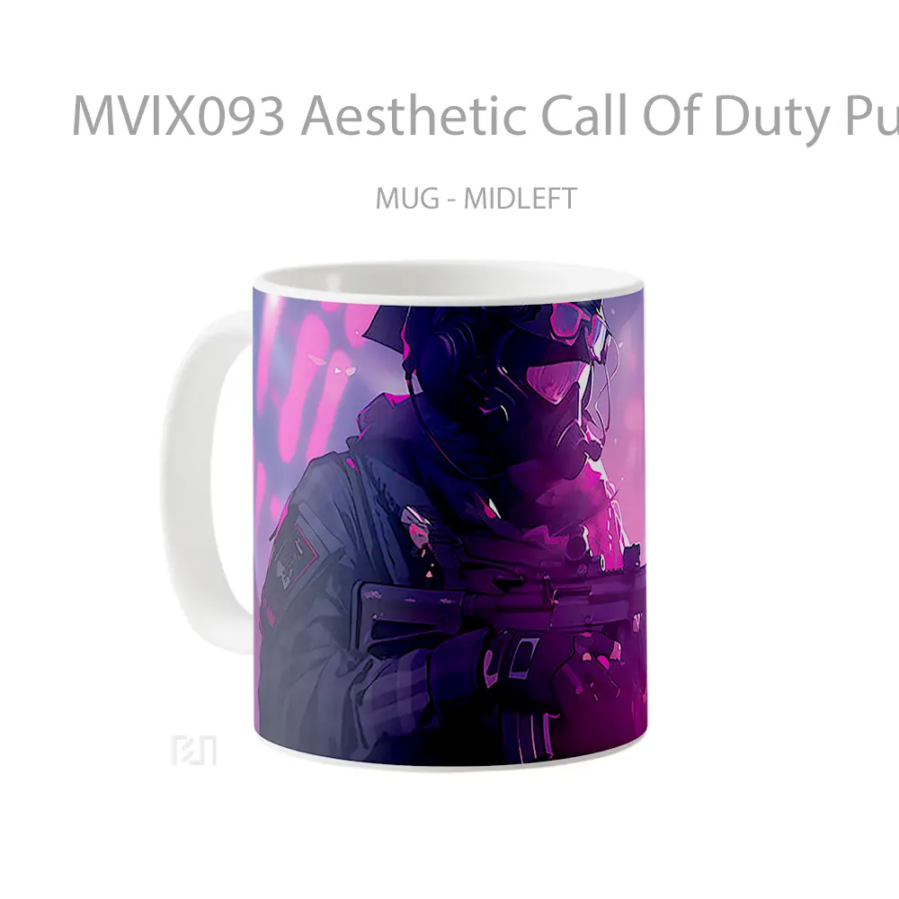 Mug Aesthetic Call Of Duty Purple Gelas Keramik Desain Unik - All-side / Desain
