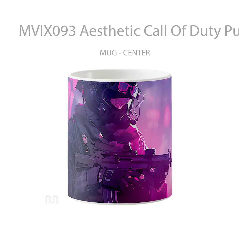 Mug Aesthetic Call Of Duty Purple Gelas Keramik Desain Unik