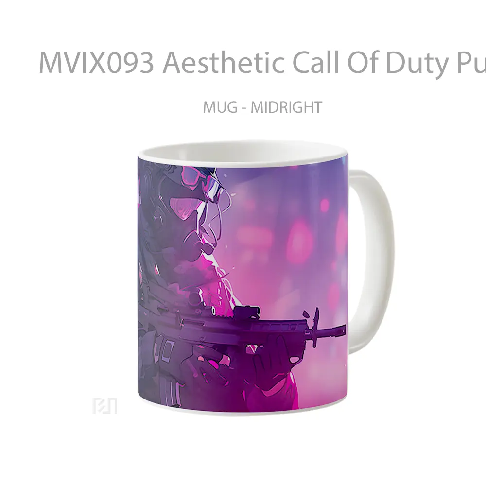 Mug Aesthetic Call Of Duty Purple Gelas Keramik Desain Unik - All-side / Desain
