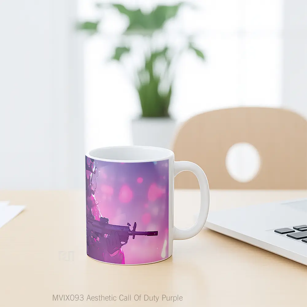Mug Aesthetic Call Of Duty Purple Gelas Keramik Desain Unik - All-side / Desain