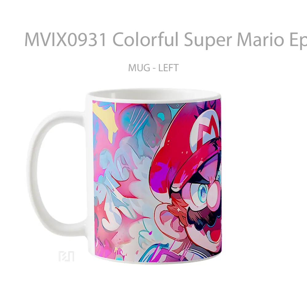 Mug Colorful Super Mario Epic Mug Aesthetic Koleksi Spesial - All-side / Desain