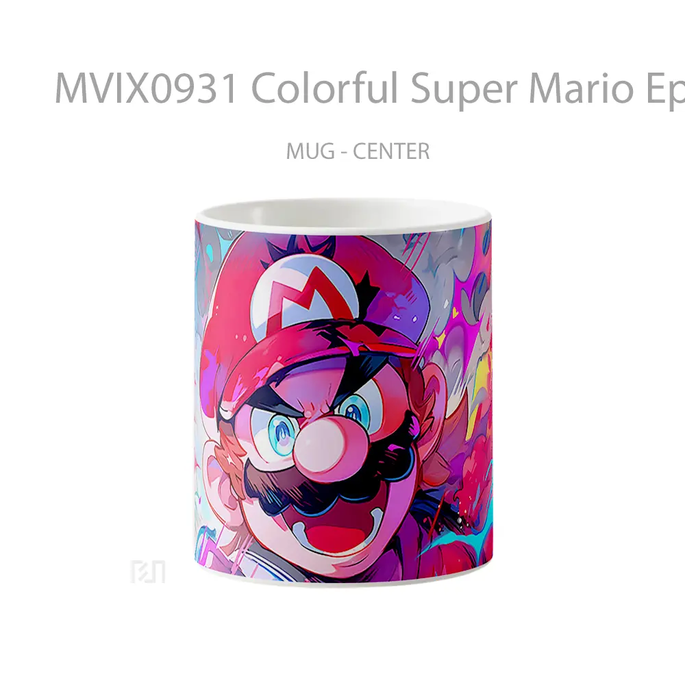 Mug Colorful Super Mario Epic Mug Aesthetic Koleksi Spesial