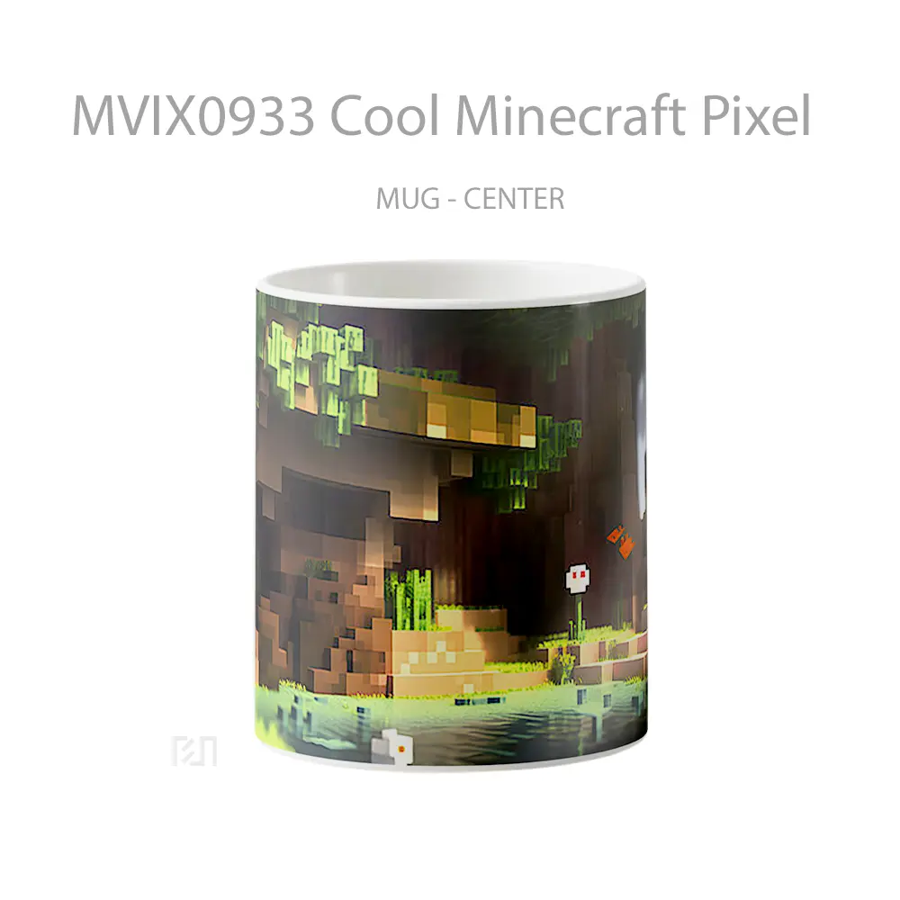 Mug Cool Minecraft Pixel Hadiah Unik Pecinta Game