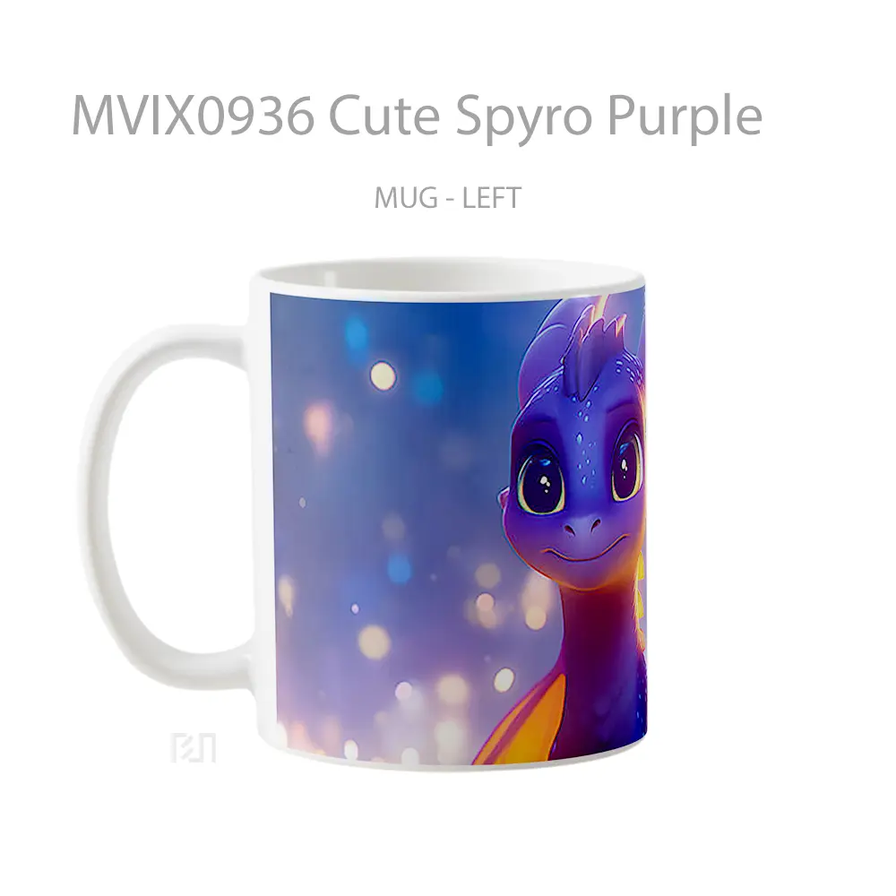 Mug Cute Spyro Purple Hadiah Lucu dan Menarik - All-side / Desain