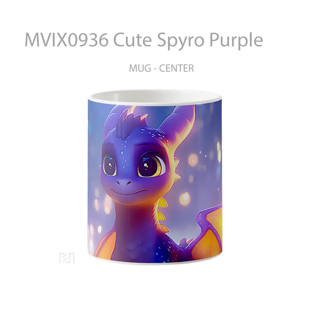 Mug Cute Spyro Purple Hadiah Lucu dan Menarik