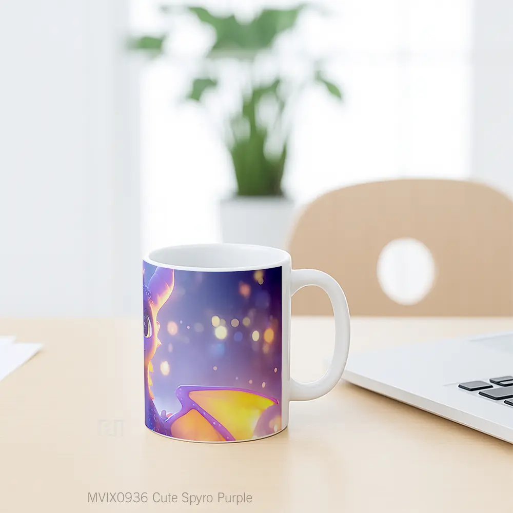 Mug Cute Spyro Purple Hadiah Lucu dan Menarik - All-side / Desain