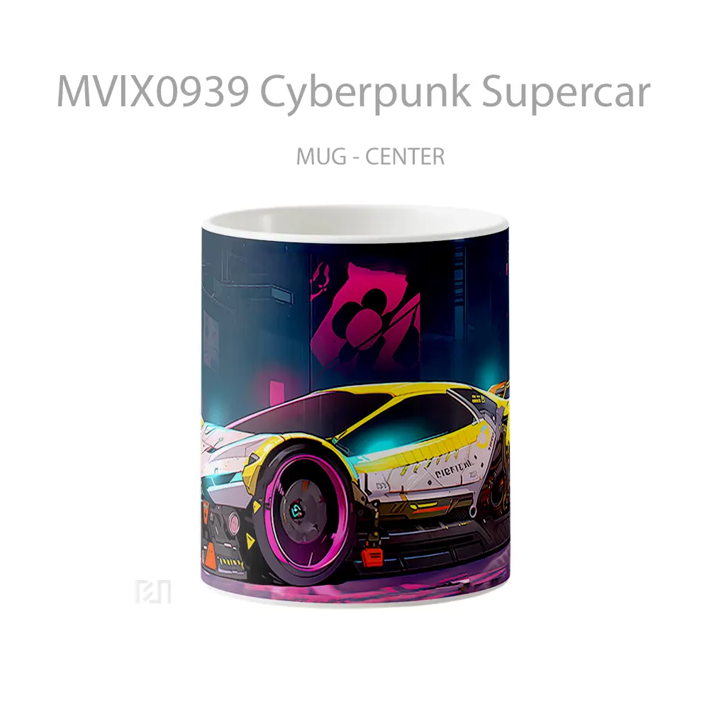 Mug Cyberpunk Supercar Koleksi Mug Limited Edition