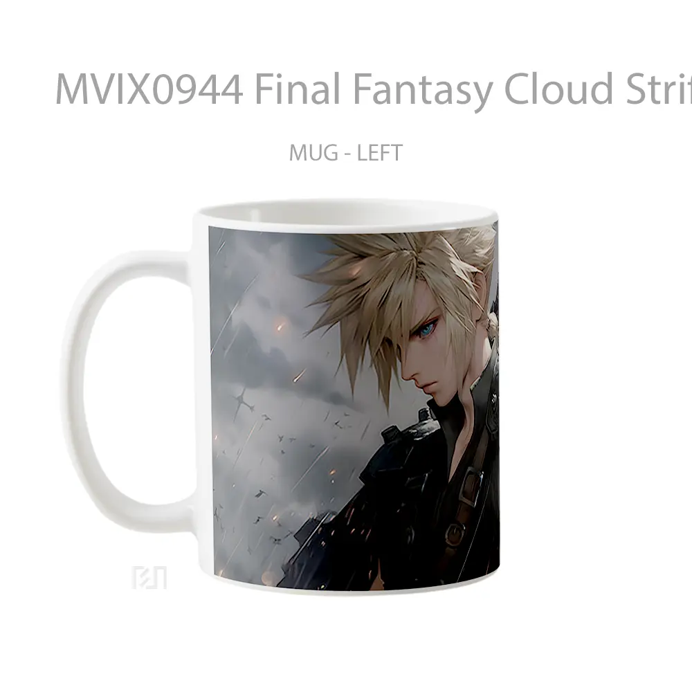 Mug Final Fantasy Cloud Strife Epic Mug Aesthetic Koleksi Spesial - All-side / Desain