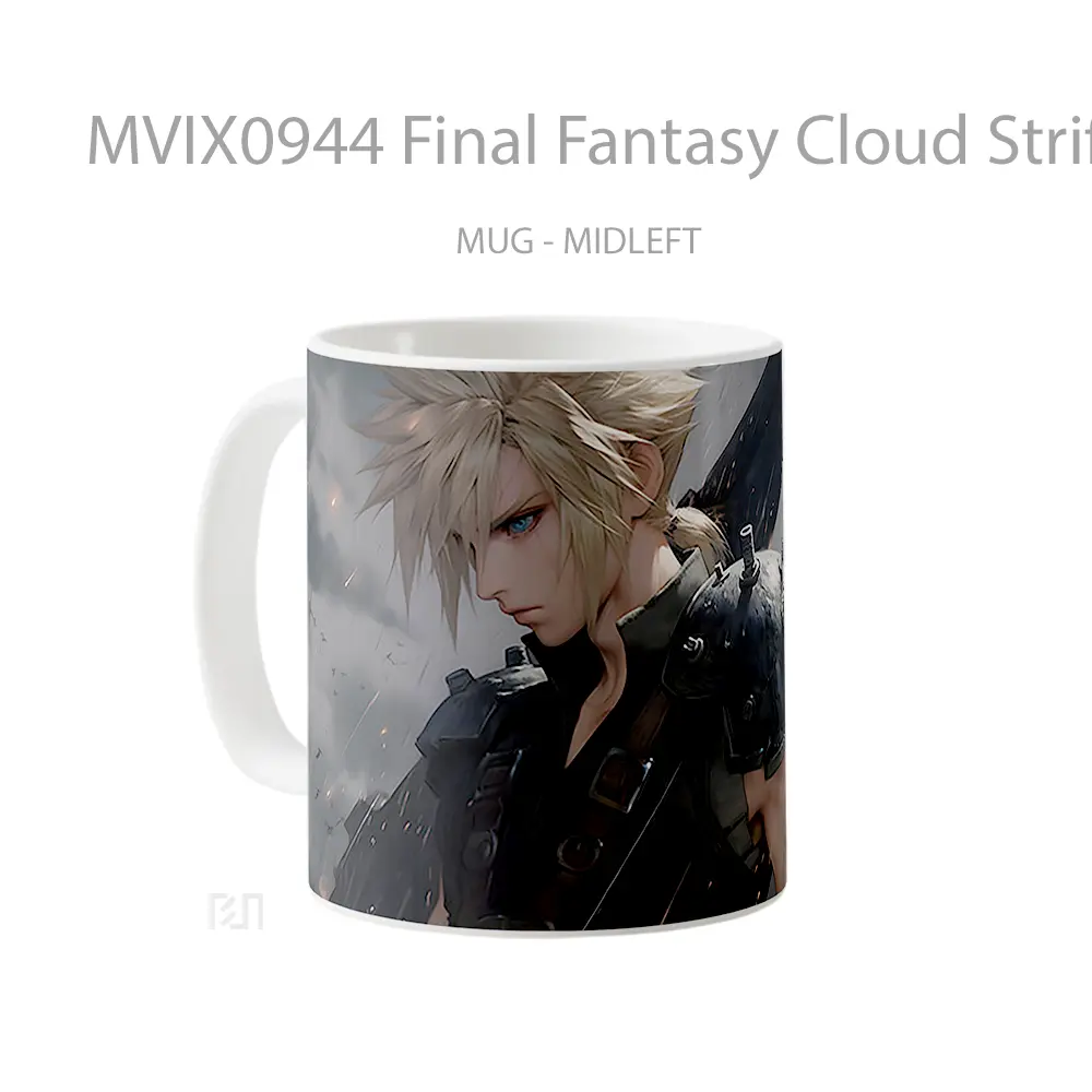 Mug Final Fantasy Cloud Strife Epic Mug Aesthetic Koleksi Spesial - All-side / Desain