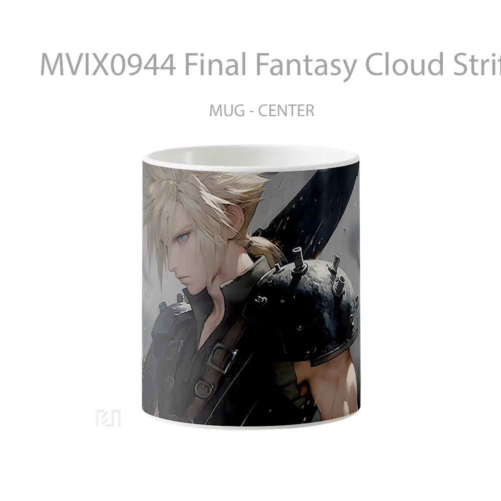 Mug Final Fantasy Cloud Strife Epic Mug Aesthetic Koleksi Spesial