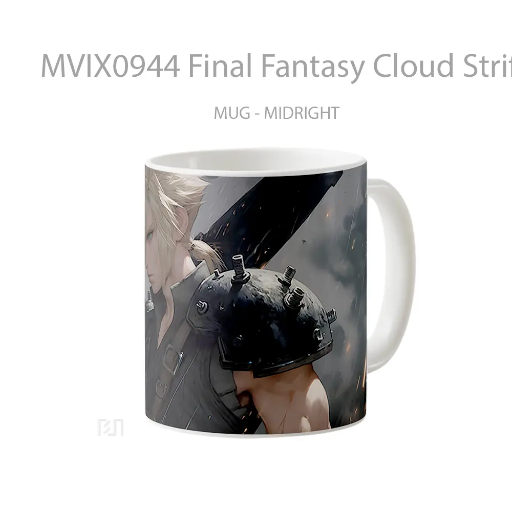Mug Final Fantasy Cloud Strife Epic Mug Aesthetic Koleksi Spesial - All-side / Desain