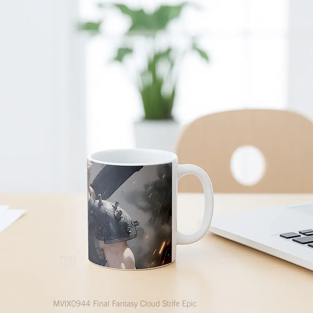 Mug Final Fantasy Cloud Strife Epic Mug Aesthetic Koleksi Spesial - All-side / Desain