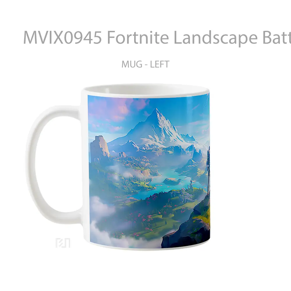 Mug Fortnite Landscape Battleground Hadiah Lucu dan Menarik - All-side / Desain