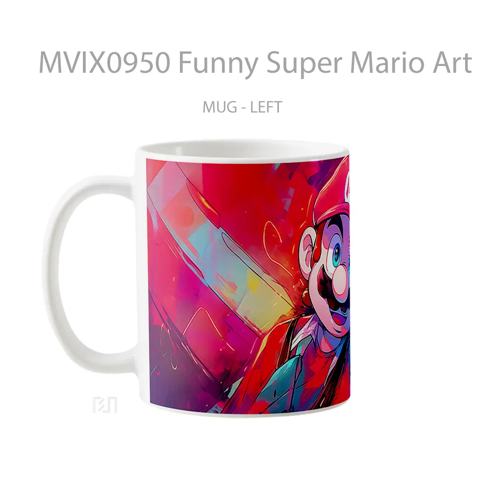 Mug Funny Super Mario Art Gelas Keramik Desain Unik - All-side / Desain